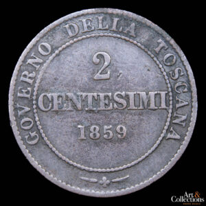 Italia (Toscana – 2do Gobierno provisional) 2 centesimi 1859