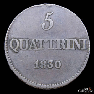 Italia (Gran ducado Toscana) 5 quattrini 1830 – Leopoldo II