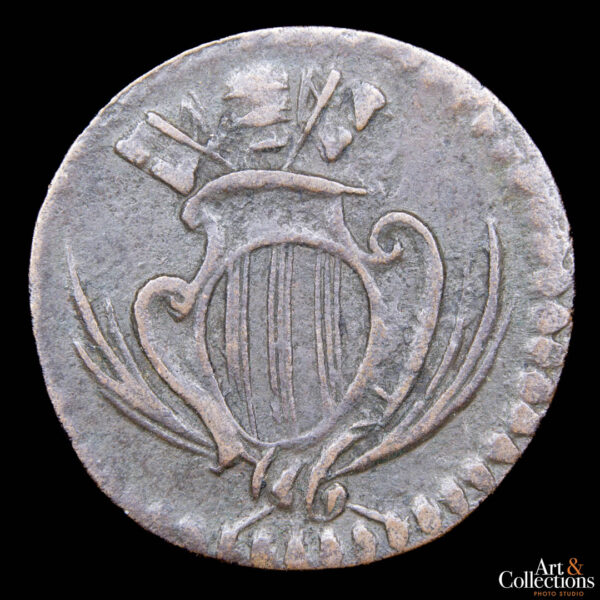 Italia (Estado papal de Ravenna) 1 quattrino 1750 - Papa Benedicto XIV - Imagen 2