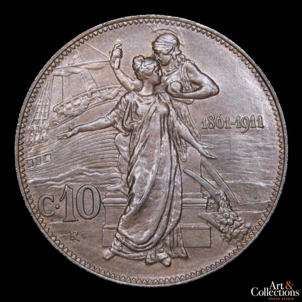 Italia 10 centesimi 1911 - 50 aniversario del reino
