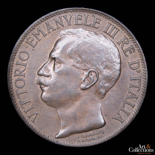 Italia 10 centesimi 1911 - 50 aniversario del reino - Imagen 2
