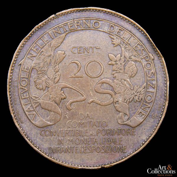 Italia 20 centesimi 1906 - Expo Milano - Imagen 2
