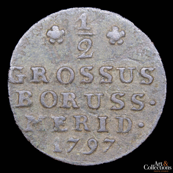 Polonia (Prusia del sur) 1/2 grossus 1797 B - Federico Guillermo III