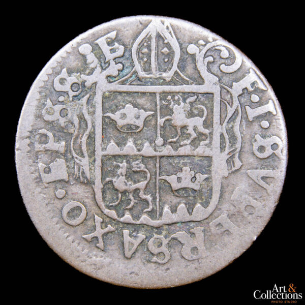 Suiza, Canton de Sitten, 1/2 batzen 1708