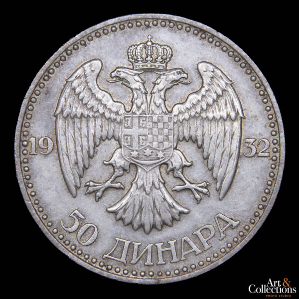 Yugoslavia, Reino, 50 dinara 1932 - Alejandro I