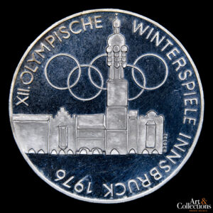 Austria 100 schilling 1975 Olimpiadas de invierno de Innsbruck