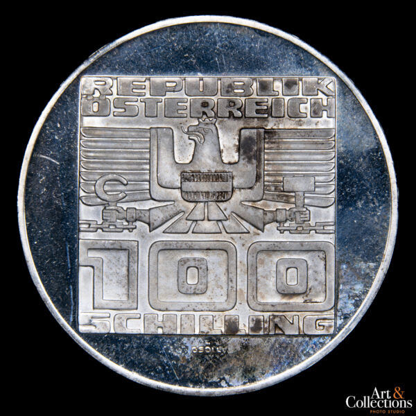 Austria 100 schilling 1976 1000° Aniversario Carinthia - Imagen 2