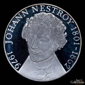 Austria 100 schilling 1976 175° Aniversario del nacimiento de Johann Nestroy