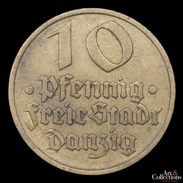 Danzig, Ciudad Libre 10 pfennig 1932