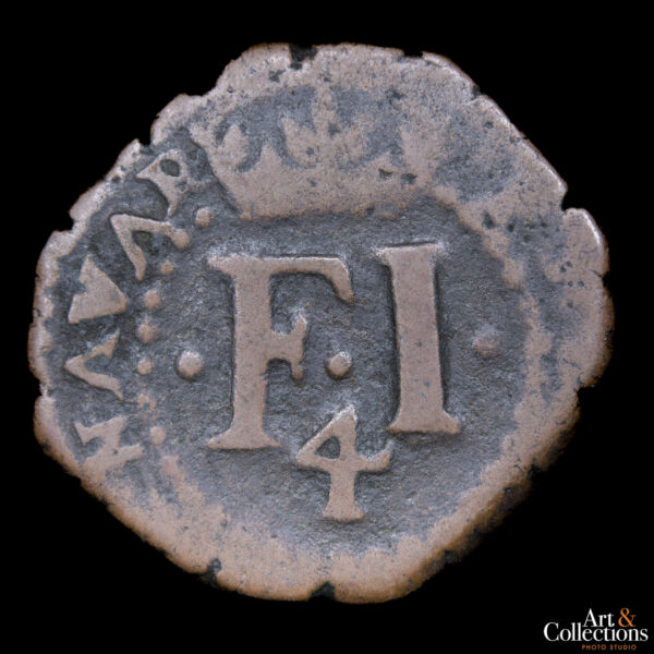 España (Navarra) 4 cornados 1617 - Felipe V