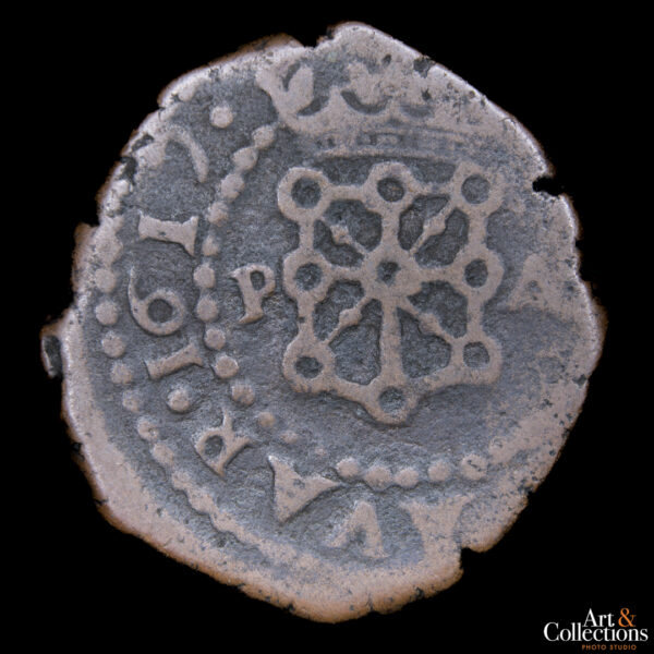 España (Navarra) 4 cornados 1617 - Felipe V - Imagen 2