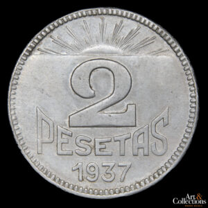 España (Asturias y Leon) 2 pesetas 1937 – Guerra civil