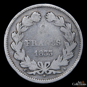 Francia 2 francos 1833A – Luis Felipe I