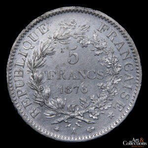 Francia, 3era Republica 5 francos 1876A