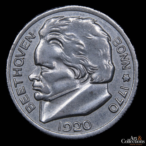 Alemania (Ciudad de Bonn) 50 pfennig 1920 - Ludwig van Beethoven