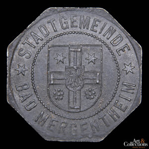 Alemania (Ciudad de Mergentheim) 50 pfennig 1918 – Escasa