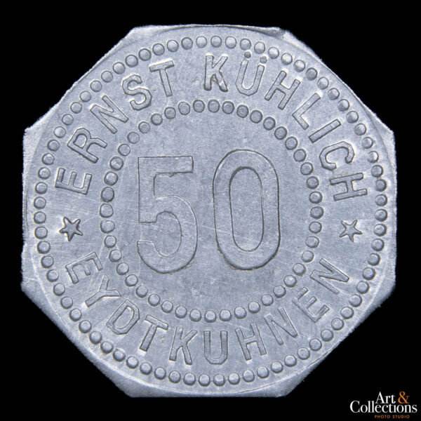 Alemania (Eydtkuhnen Ernst Kühlich) 50 pfennig 1914