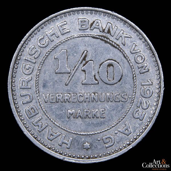 Alemania (Ciudad de Hamburgo) 1/10 verrechnungsmarke 1923