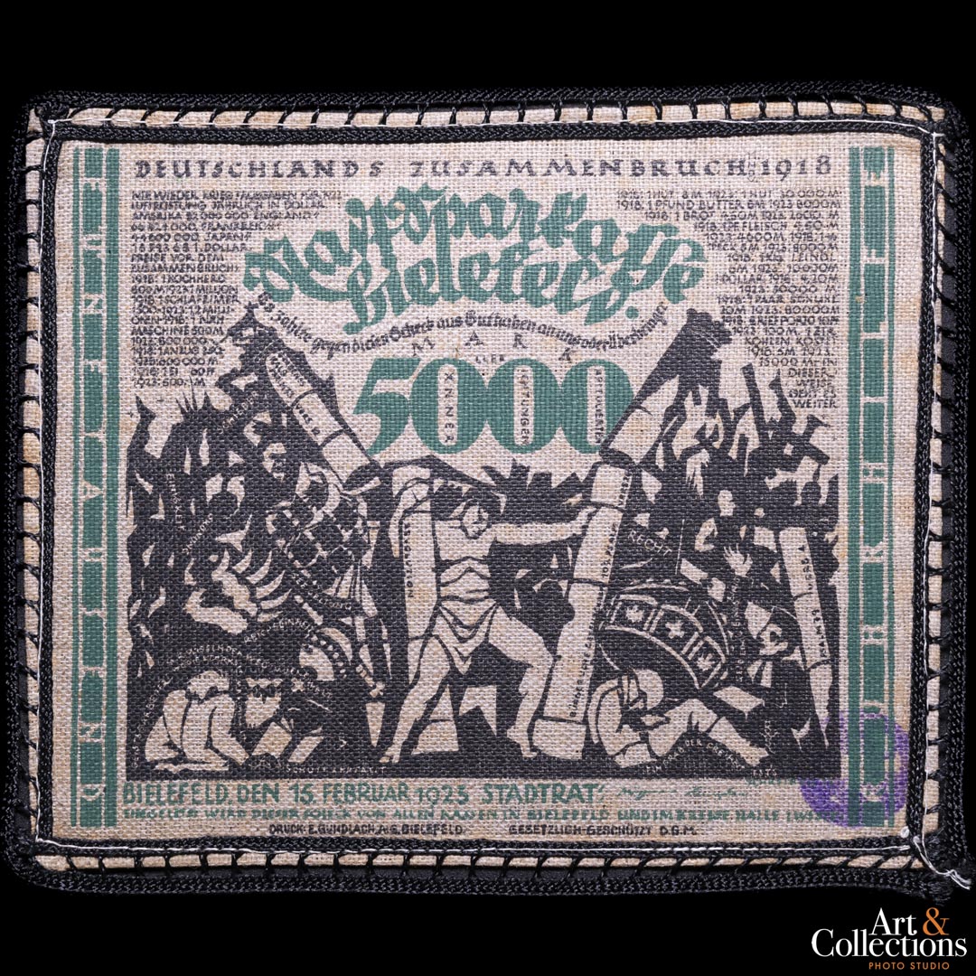 Alemania (Ciudad de Bielefeld) 5.000 marcos 1923 de tela