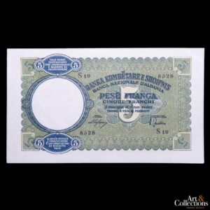 Albania (Ocupacion italiana) 5 franga 1939