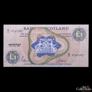 Escocia 1 libra 1968 Scotland Bank