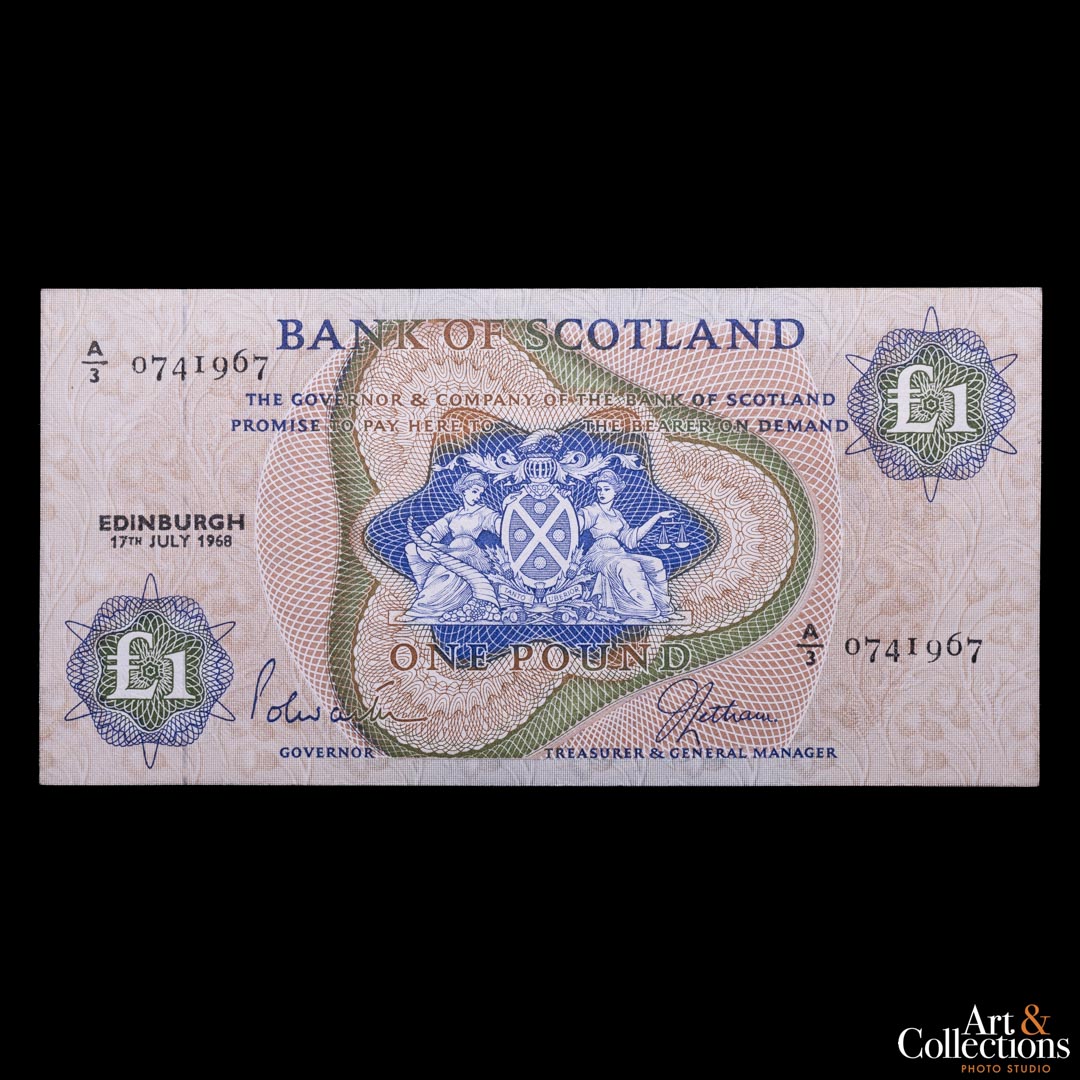 Escocia 1 libra 1968 Scotland Bank