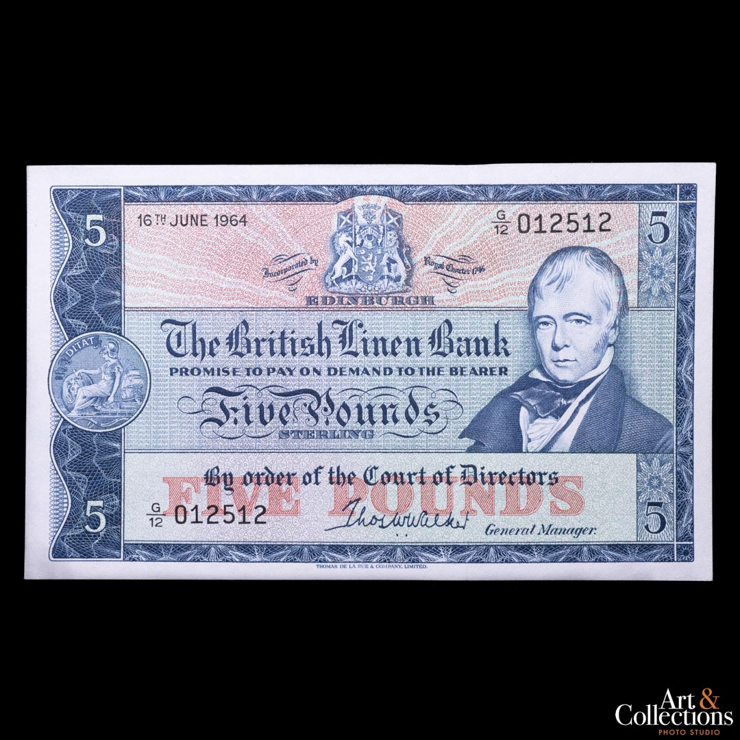 Escocia 5 libras 1964 British Linen Bank