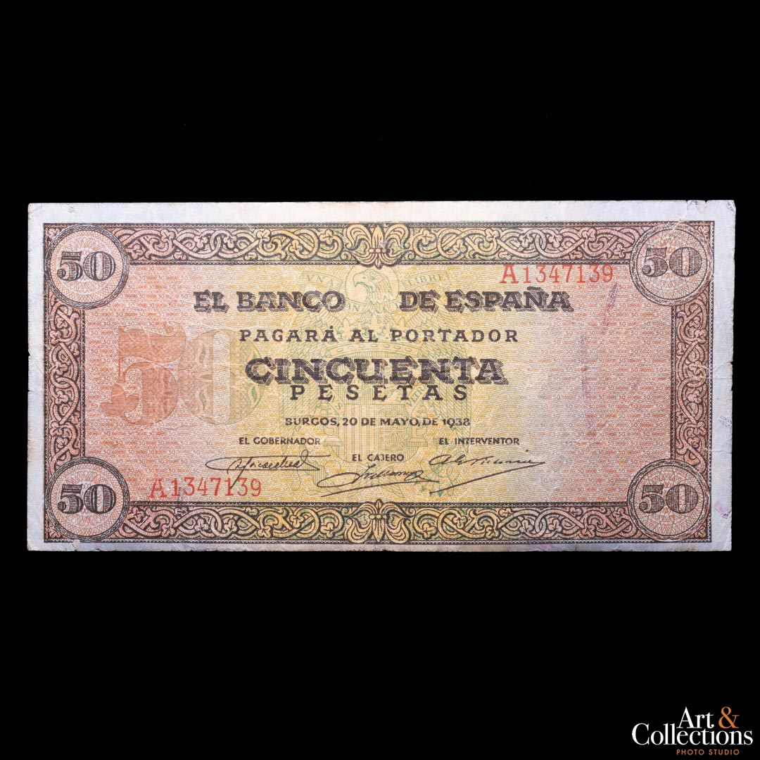 España 50 pesetas 1938 Burgos