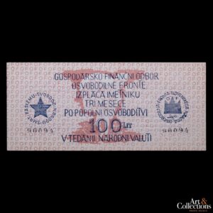 Yugoslavia (Emision militar) 100 lit 1944