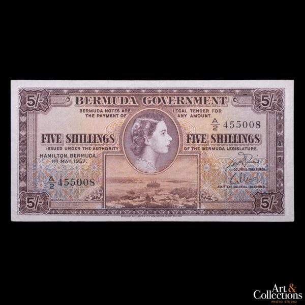 Bermuda 5 shillings 1957