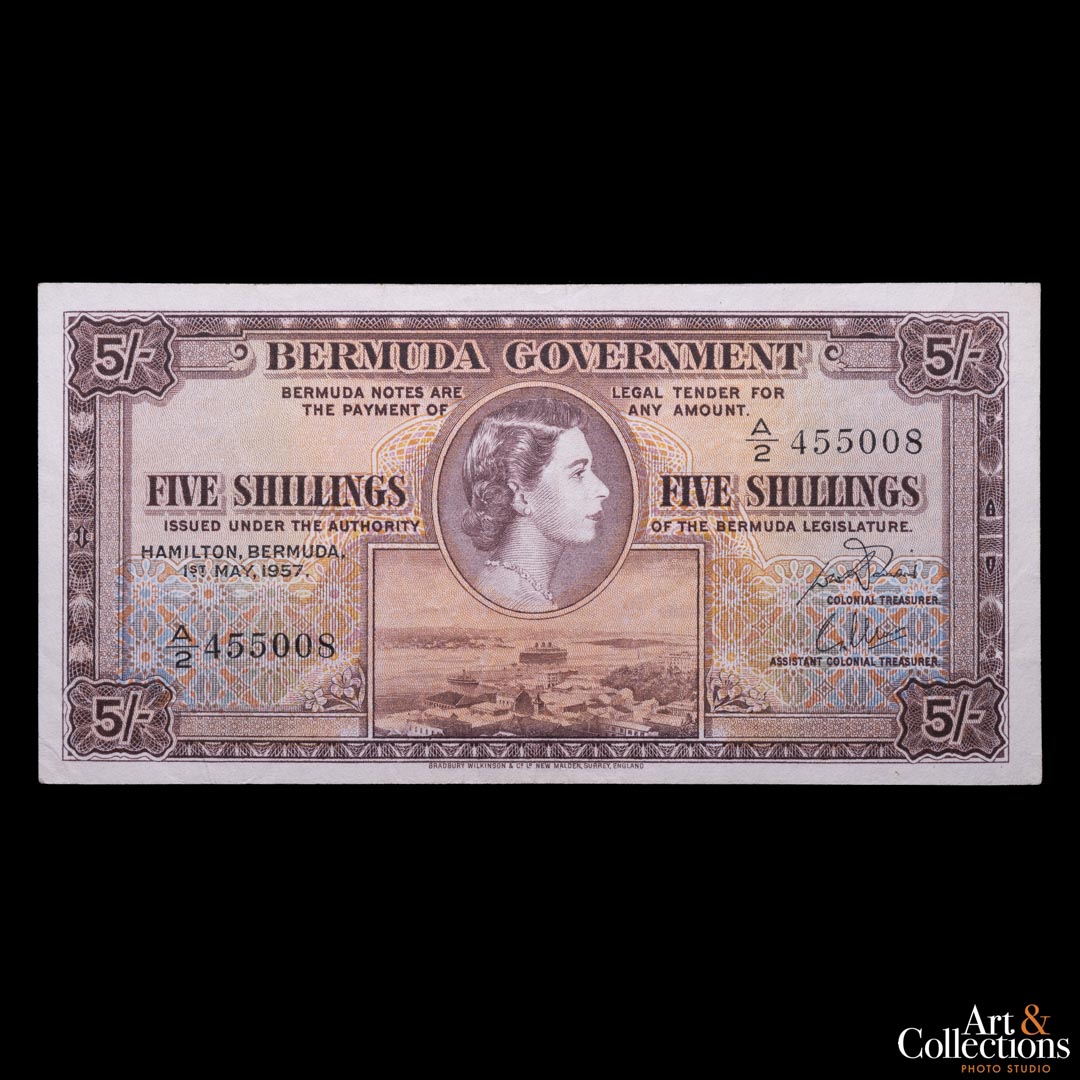 Bermuda 5 shillings 1957
