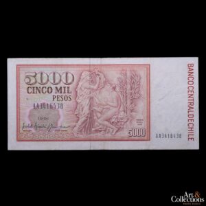 Chile 5000 pesos 1991