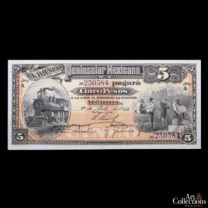 Mexico (Banco peninsular) 5 pesos 1914