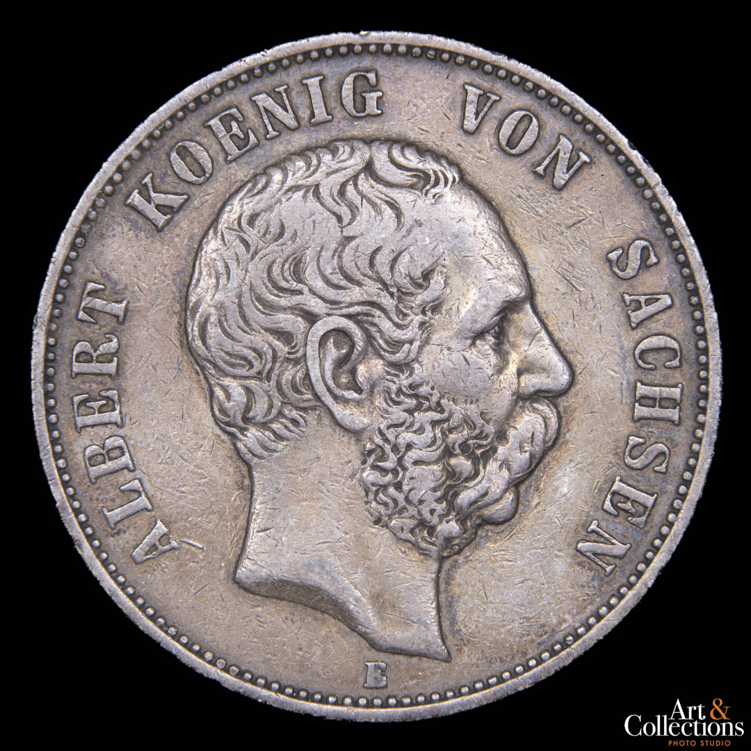 Alemania (Reino de Sajonia) 5 marcos 1891 E