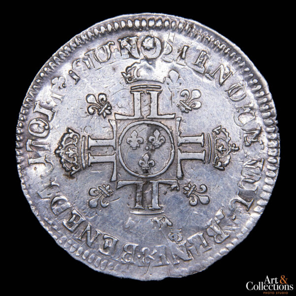 Francia (Luis XIV) 1/2 ecu 1704