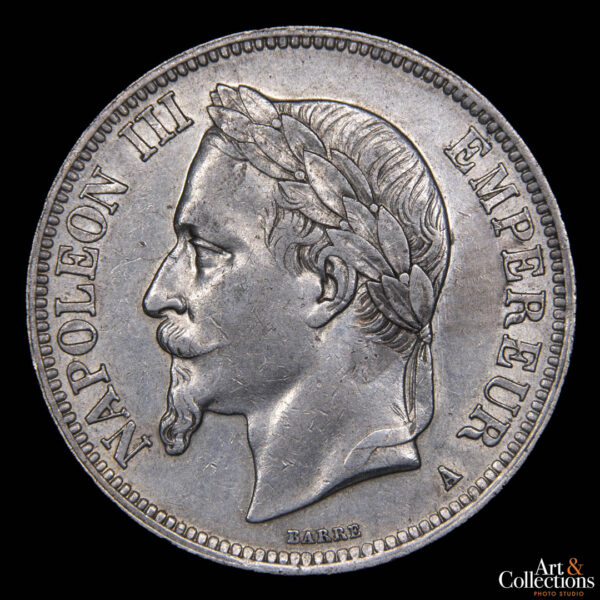 Francia 5 francos 1867 A - Napoleon III