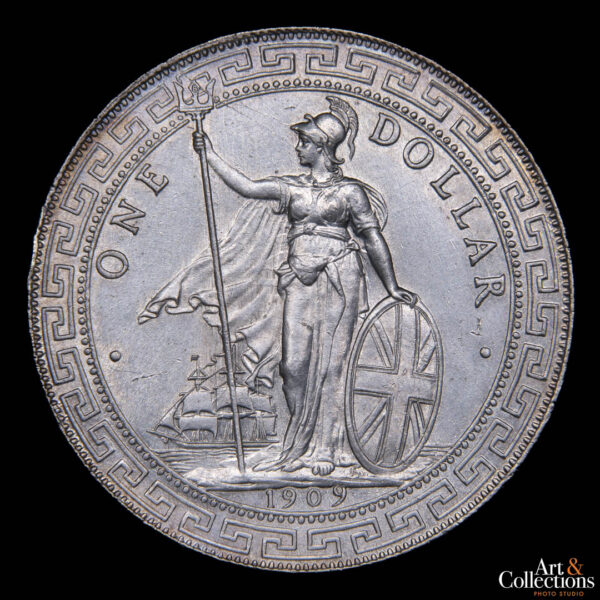 Gran Bretaña trade dollar 1909