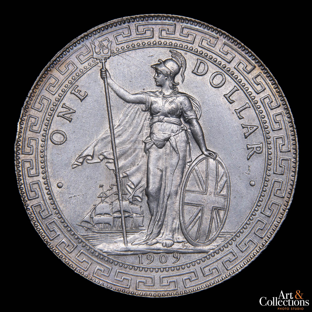 Gran Bretaña trade dollar 1909
