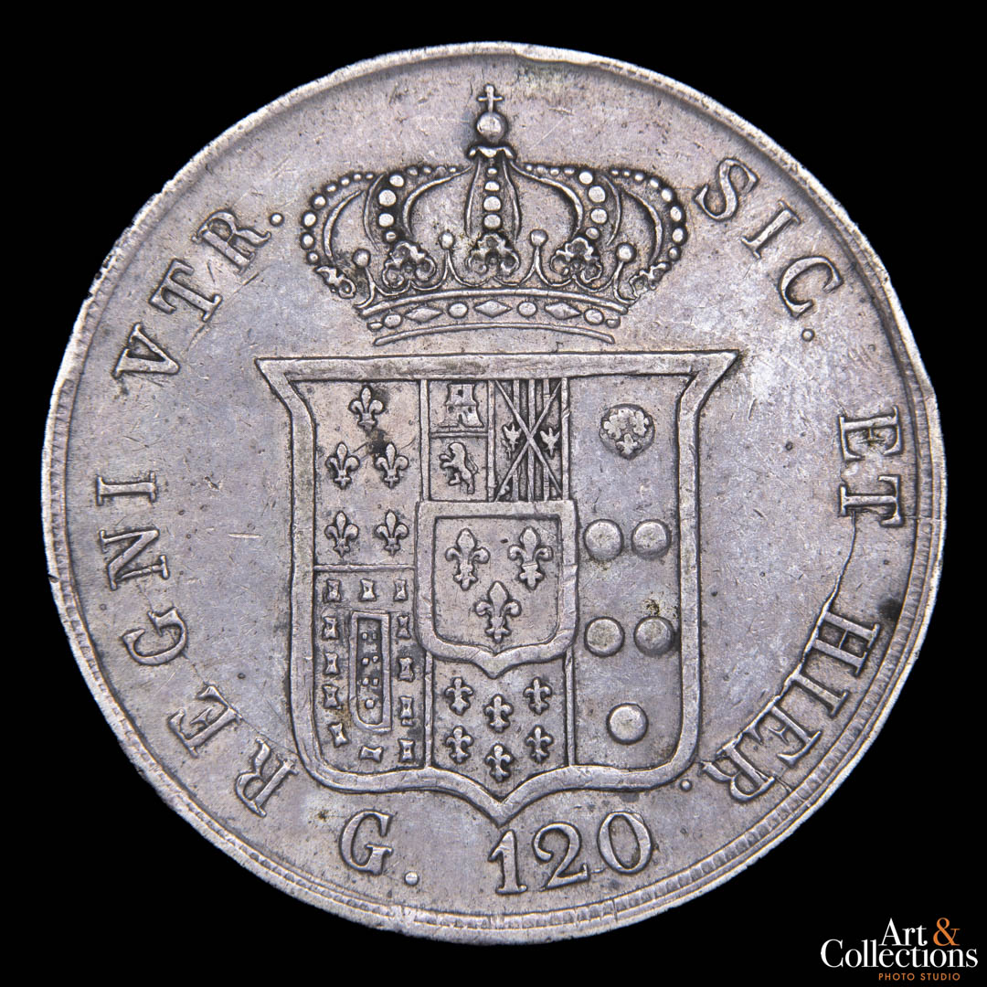 Italia (Napoles-Reino de las Dos Sicilias) 120 grana 1857
