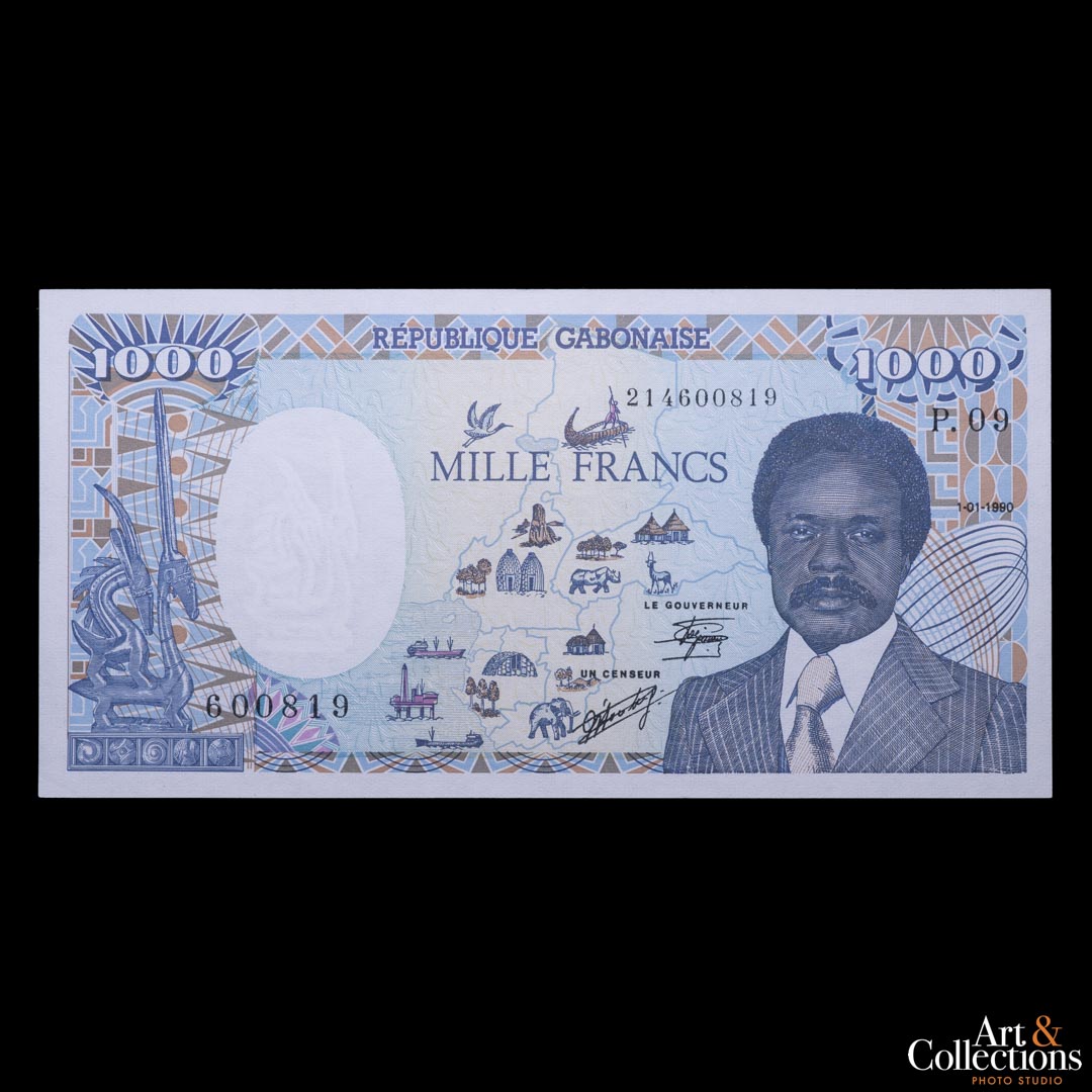 Gabon 1000 francos 1990
