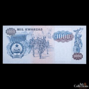 Angola 1000 nuevas kwanzas 1987 x 2 correlativos