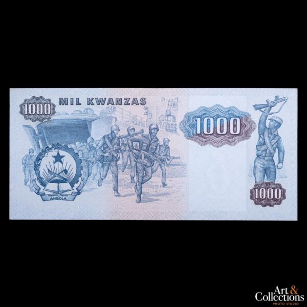 Angola 1000 nuevas kwanzas 1987 x 2 correlativos - Imagen 2