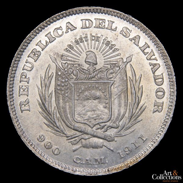 El Salvador 1 peso 1911