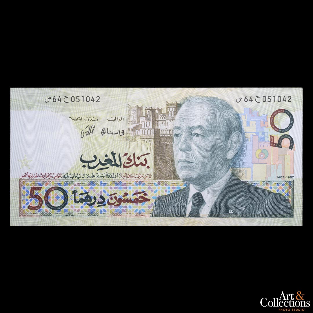 Marruecos 50 dirhams 1987 (AH1407)