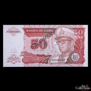 Zaire 50 nuevos zaires 1993 Specimen P.57s UNC