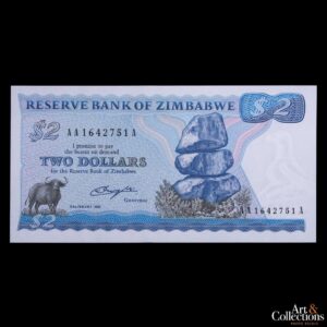 Zimbabwe 2 dolares 1980 P.1a UNC