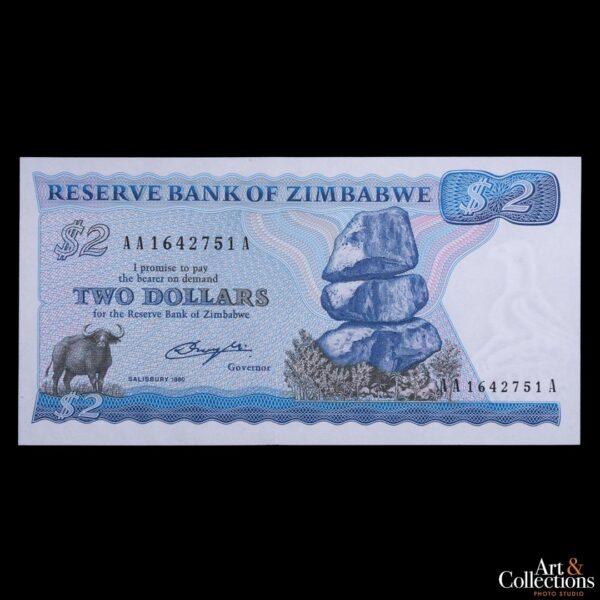 Zimbabwe 2 dolares 1980