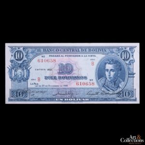 Bolivia 10 bolivianos L.1945 (1952)