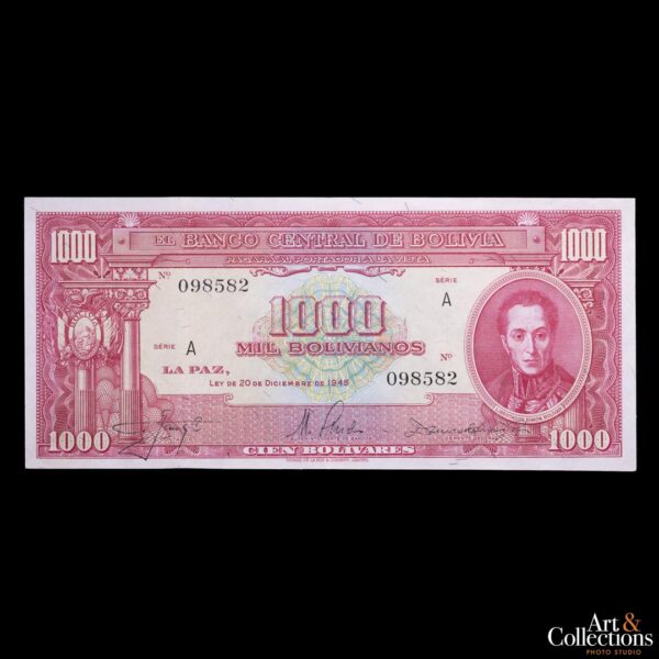 Bolivia 1000 bolivianos L.1945