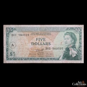 Caribe del Este 5 dolares 1965 (ND)